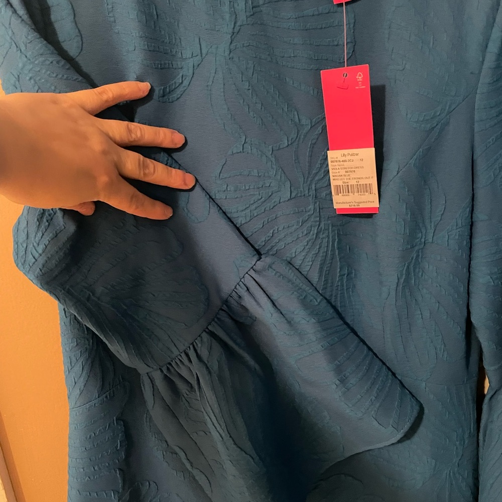Lilly Pulitzer Blue Textured Dress